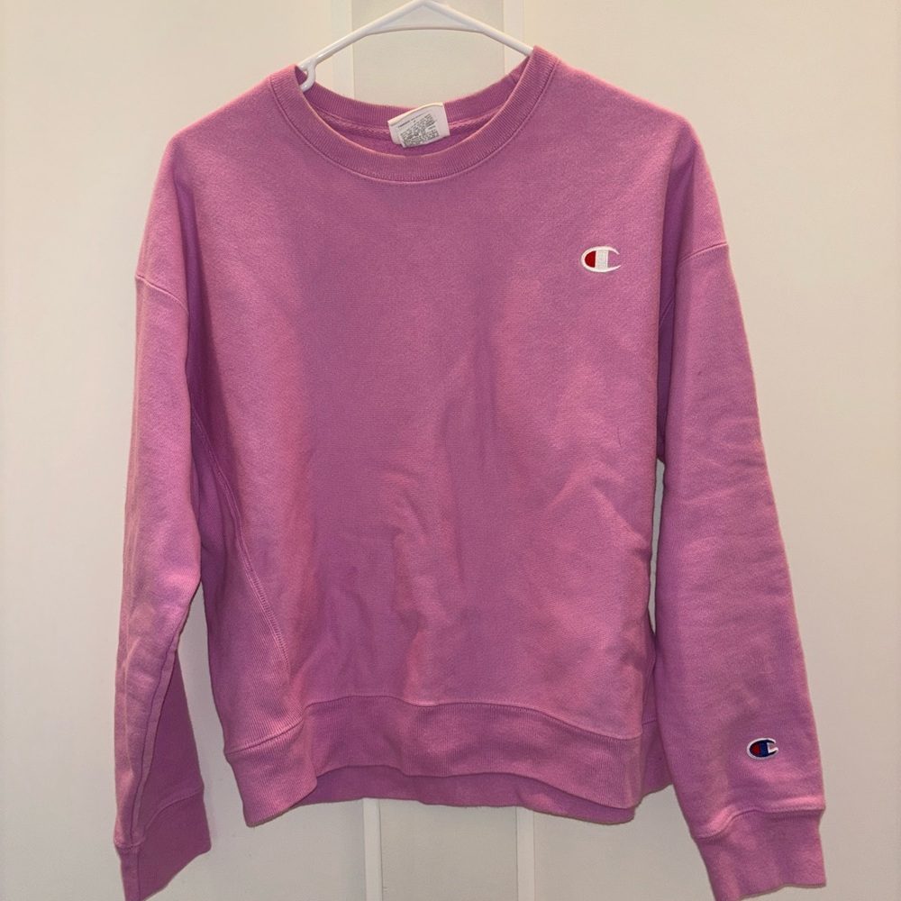 Champion Women's Vibrant Pink Crew Neck Sweater
